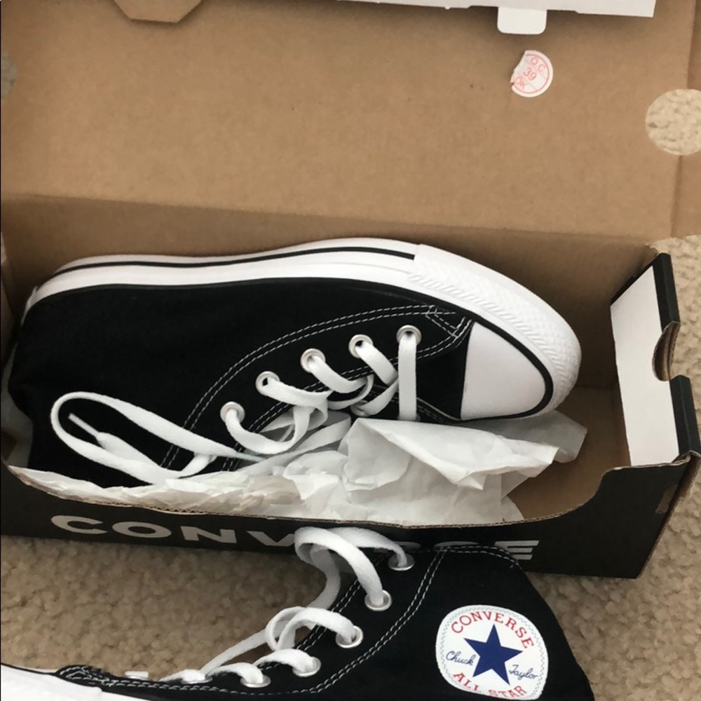 black high top converse